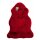 Australisches Merino Lammfell FINN Naturform hochwollig Rot LWR 1416 95cm