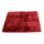Tierdecke LUCKY Lammfell Patchwork Lederseite mit Baumwollstoff geschützt 50x70cm Rot