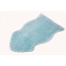 Lammfell Tierform Teppich MEDLAM-NW kurzwollig (geschoren 12mm) Hellblau 90 / 100 cm