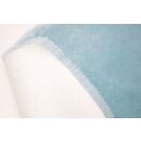 Lammfell Tierform Teppich MEDLAM-NW kurzwollig (geschoren 12mm) Hellblau 90 / 100 cm