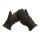 Finger Handschuhe aus Nappaleder mit Lammfell gefüttert Waldgrün XS