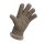 Finger Handschuhe aus Nappaleder mit Lammfell gefüttert Beige M
