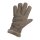 Finger Handschuhe aus Nappaleder mit Lammfell gefüttert Beige XL