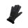 Finger Handschuhe aus Nappaleder mit Lammfell gefüttert Schwarz XS