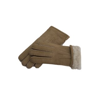Handschuhe Fingerhandschuhe aus Lammfell Beige S (7) Handumfang ca.17cm