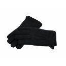 Finger Handschuhe aus Lammfell mit Veloursleder Schwarz L (9) Handumfang ca.22cm