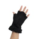 Handschuhe Fingerhandschuhe (fingerlos) Schwarz XS (6) Handumfang ca.15cm