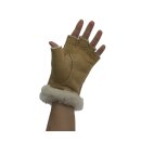 Handschuhe Fingerhandschuhe (fingerlos) Beige S (7)...