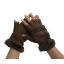 Handschuhe Fingerhandschuhe (fingerlos) Braun S (7)...
