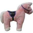 Kuscheltier Pferd Pferdchen rosa gross (lila Sattel)